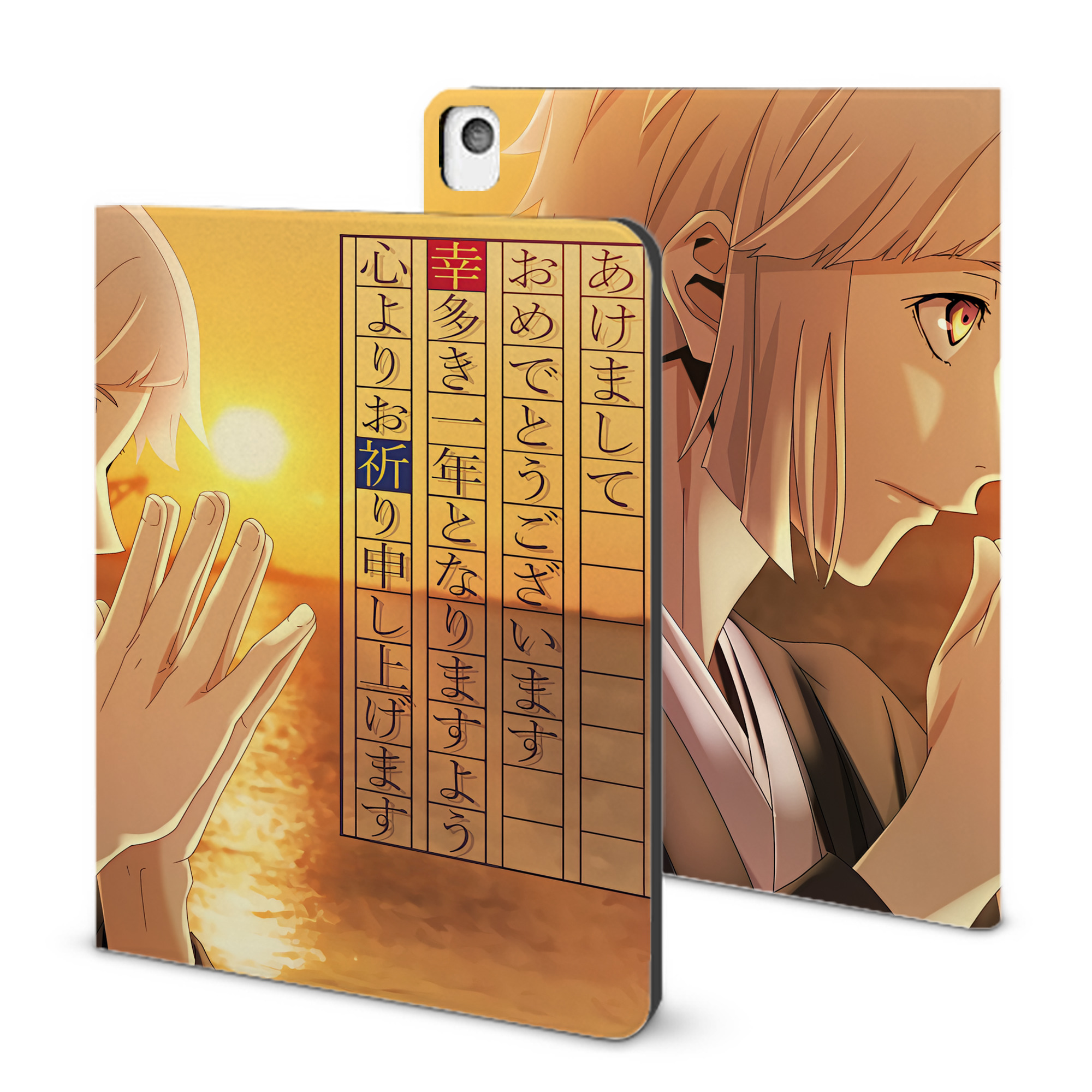 （画像用） 文豪ストレイドッグス Bungo Stray Dogs IPadケース ペンホルダー付き ブックスタイルデザイン